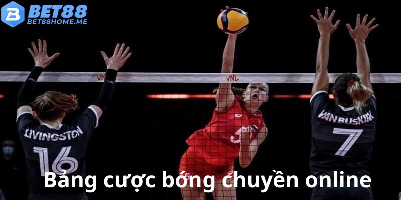 Giao diện kèo bóng chuyền trực tuyến tại BET88